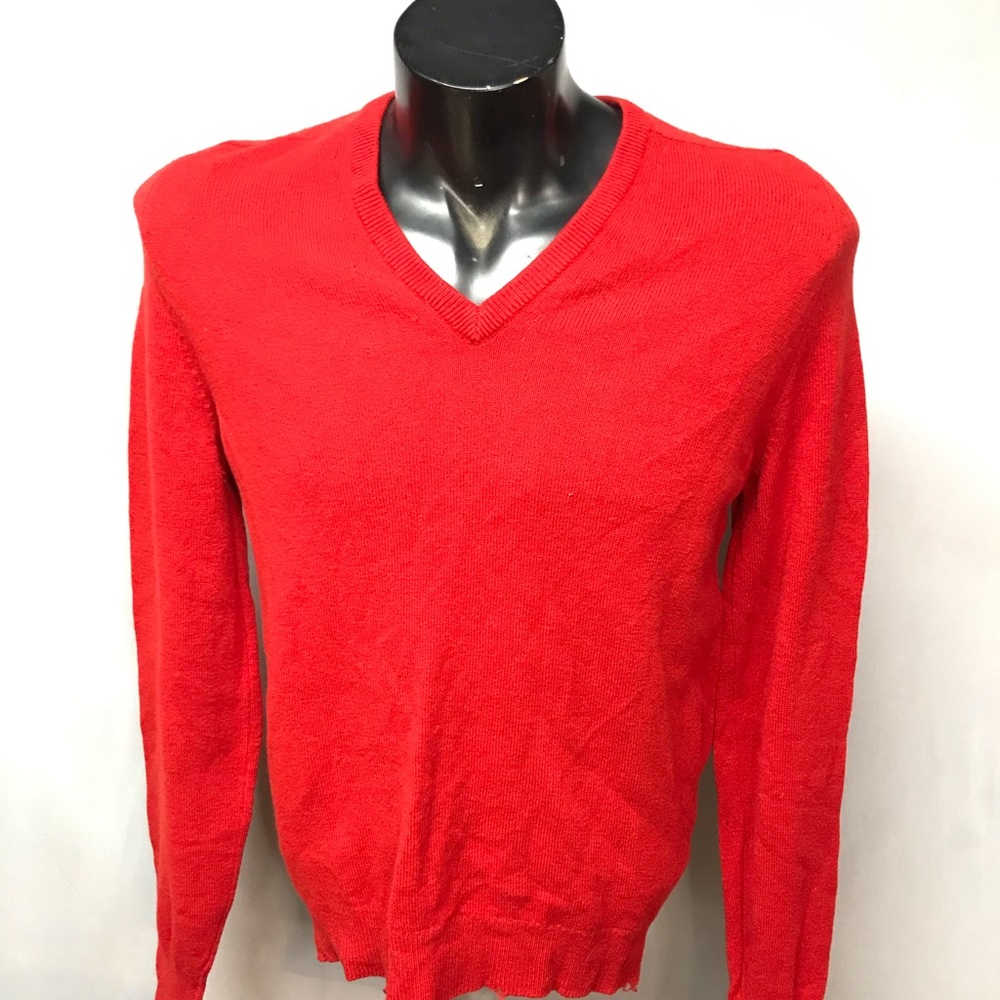 Red pullover cardigan